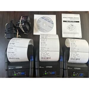 3 Citizen CMP-30II Mobile POS Receipt Printer citizen cmp-30ii Working
